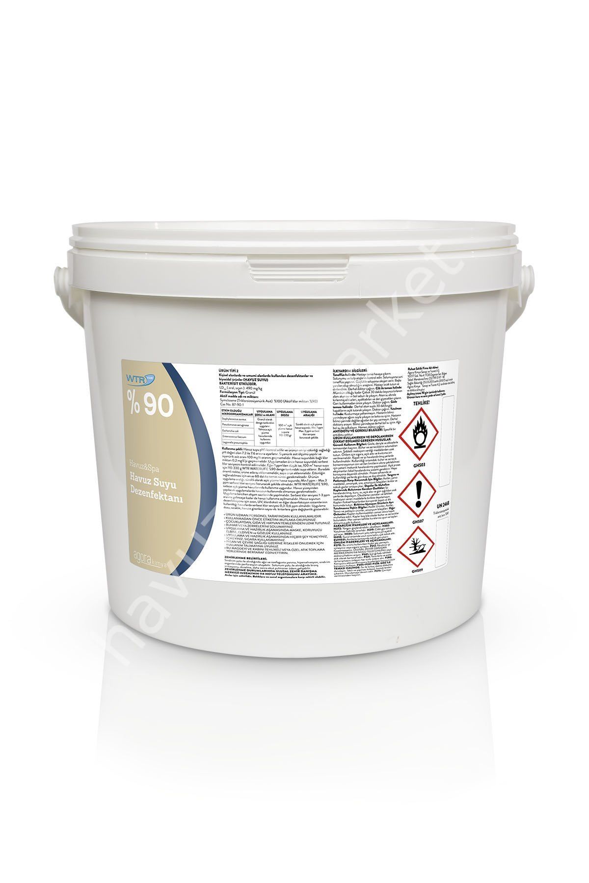 WTR %90 Havuz Suyu Dezenfektanı 10 KG