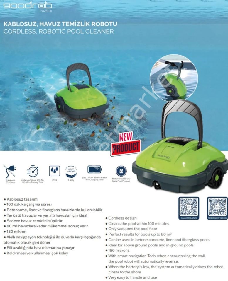 Goodrob Maxi Kablosuz Temizlik Robotu