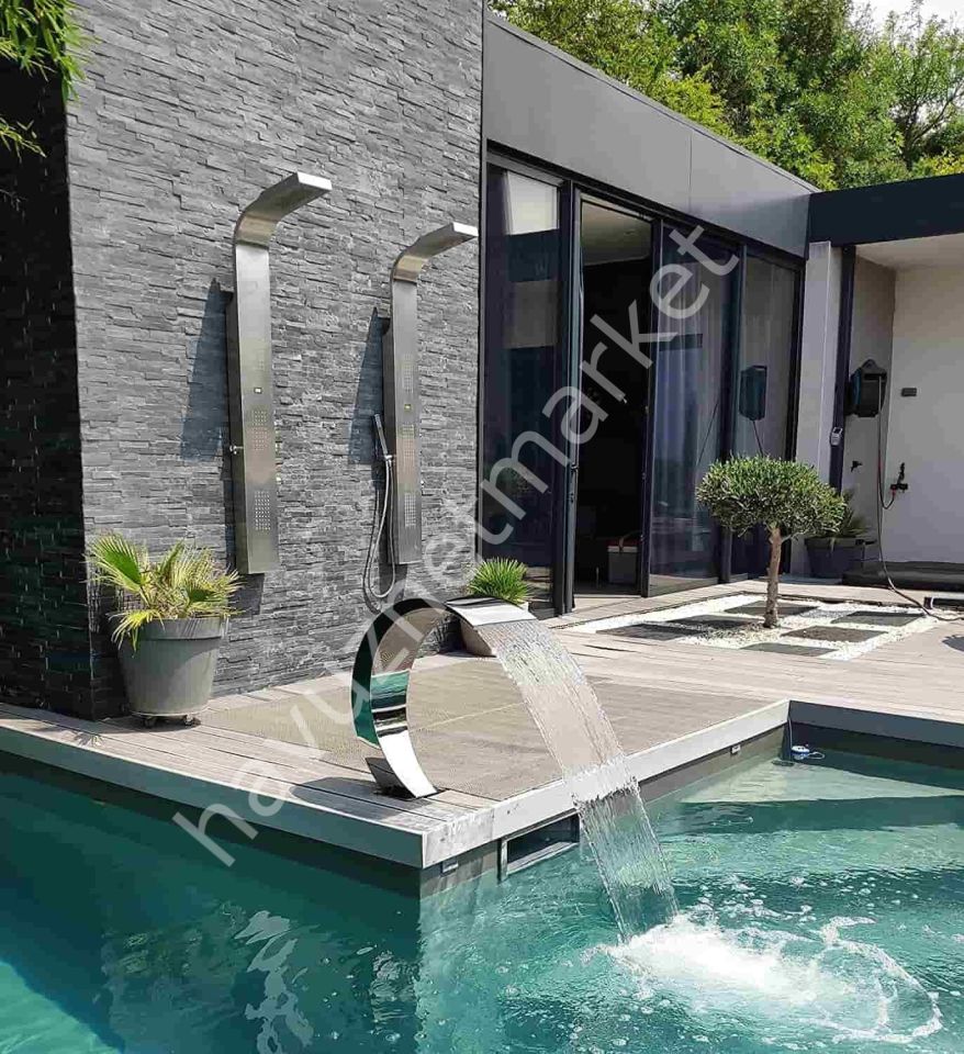 Su perdesi kobra model AISI 304 şelale 35x35 ölçü