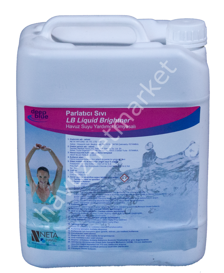 DEEP BLUE Havuz Suyu Parlatıcı Sıvı 20 LT