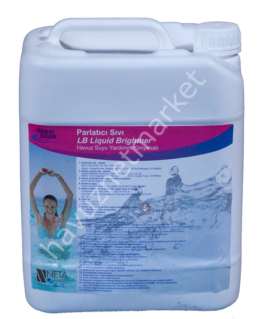 DEEP BLUE Havuz Suyu Parlatıcı Sıvı 10 LT