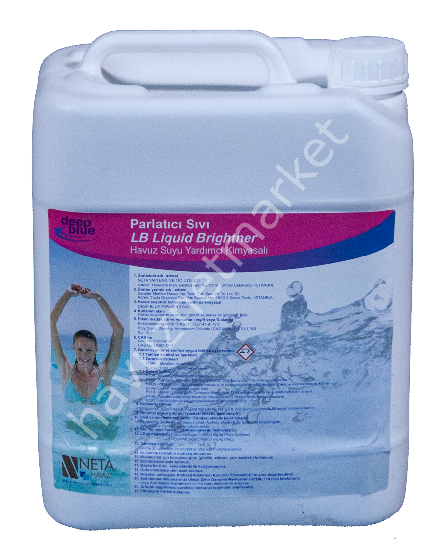DEEP BLUE Havuz Suyu Parlatıcı Sıvı 10 LT