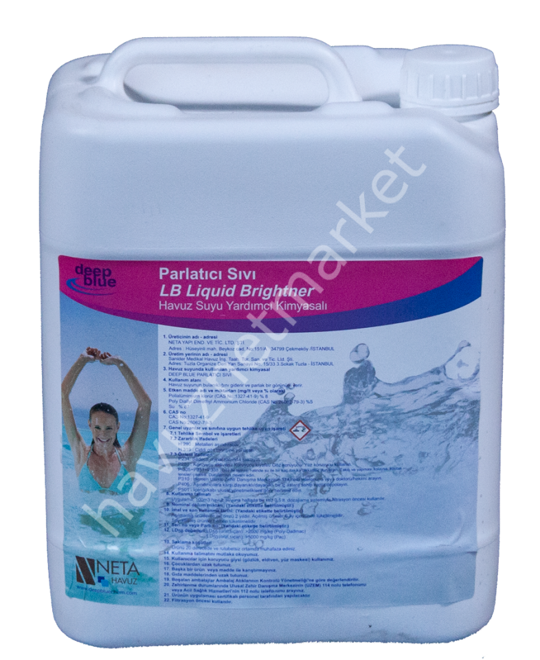 DEEP BLUE Havuz Suyu Parlatıcı Sıvı 10 LT