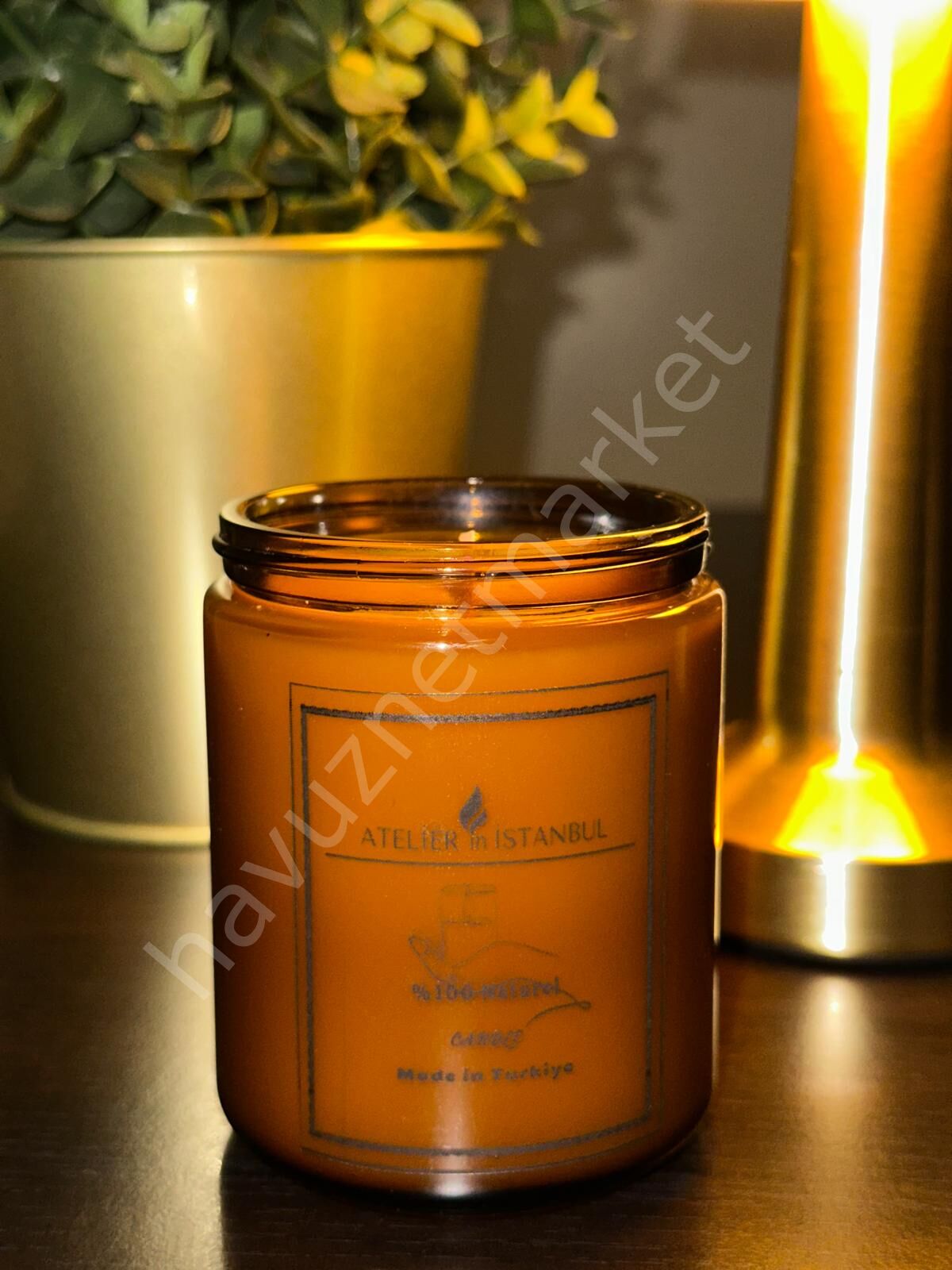 Atelier in İstanbul aromaterapi mum lavanta esanslı 210c