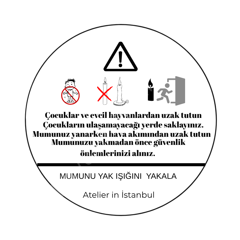 Atelier in İstanbul aromaterapi mum  parfüm esanslı 210c