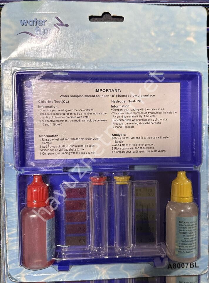 Klor, Ph Düşürücü, Çöktürücü, Berraklaştırıcı, Yosun Önleyici - TEST KİTİ HEDİYELİ